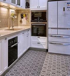 西安家裝北歐風(fēng)格黑白瓷磚