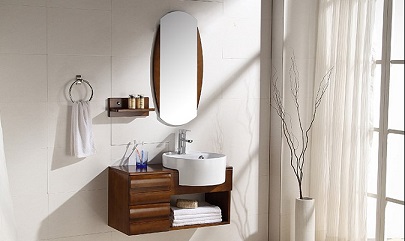 實木簡約現(xiàn)代洗漱臺